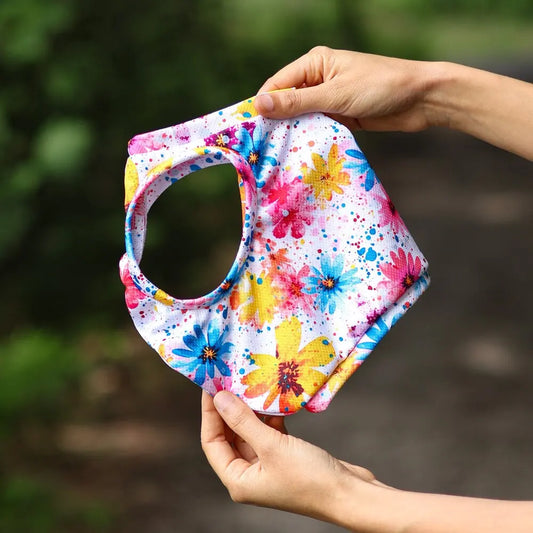 Kühlshirt für Italienischen Windhund – Bunte Blumen