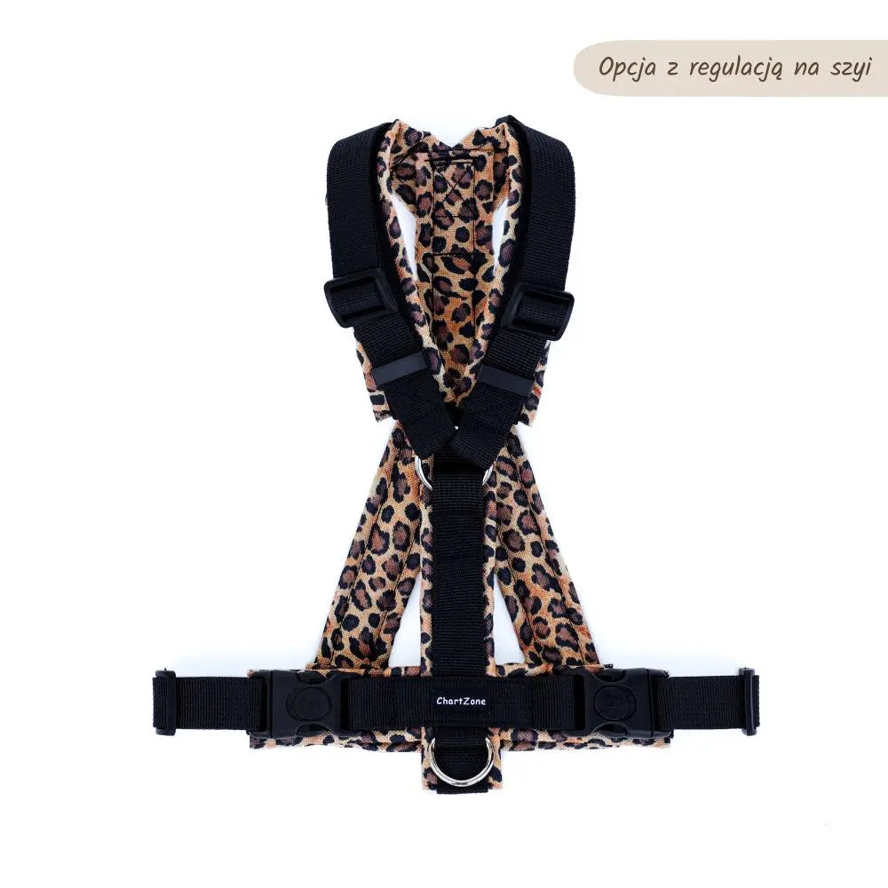 Greyhound Harness "Wild Safari" - brown version